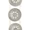Rhodium with Clear Rhinestone Round Slider Beads, 23mm by Bead Landing™